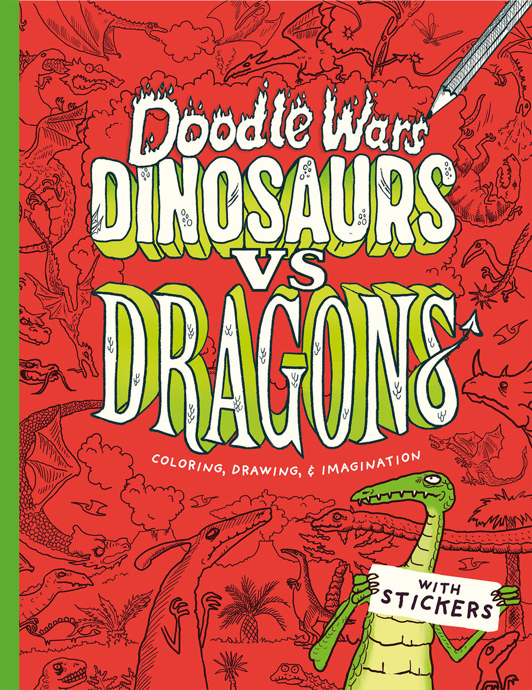 Cover image for Doodle Wars Dinosaurs vs Dragons ISBN 9781836162384